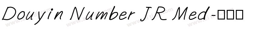 Douyin Number JR Med字体转换